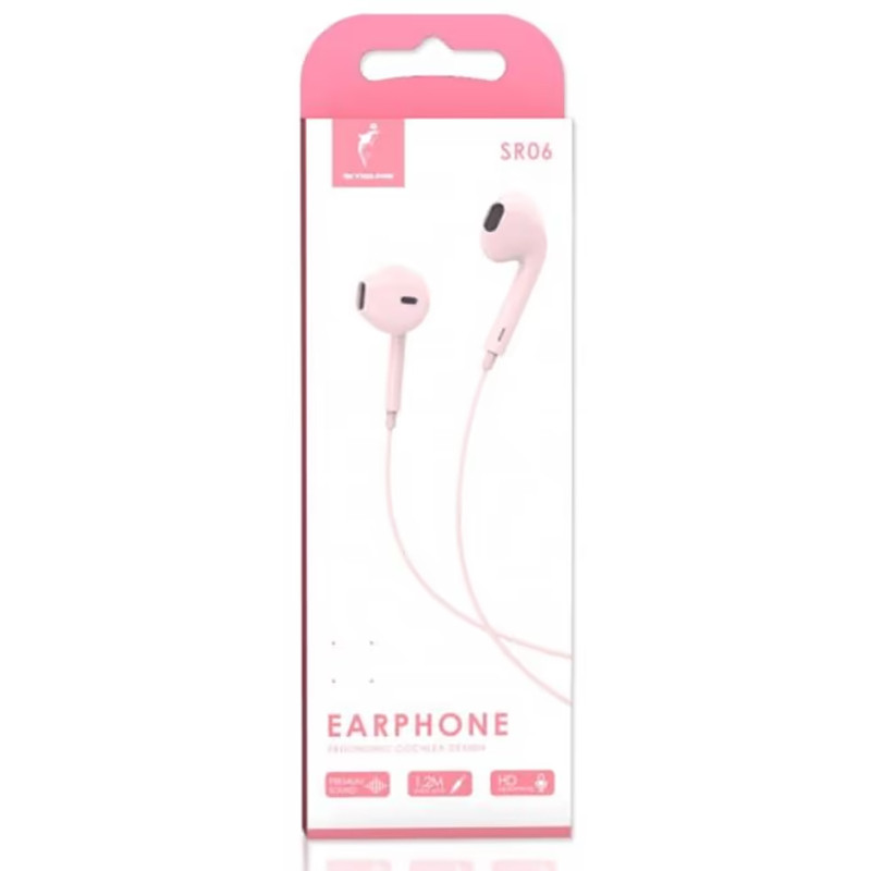 Наушники проводные SkyDolphin SR06 Soft Pink (HF-000468)