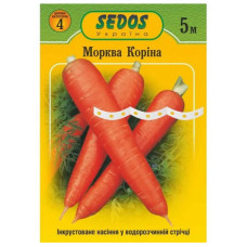 Насіння на стрічці Морква Коріна 5 м Sedos