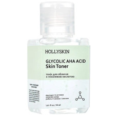 Тонік для обличчя з гліколевою кислотою Hollyskin Glycolic AHA Acidr Skin Toner 30 мл