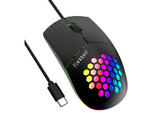 Миша дротова Earldom ET-KM5 RGB (Type-C) Black (CM-000113)