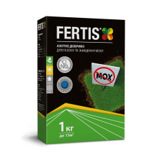 Добриво Fertis NPK 15-0-0+Fe для газонів проти моху 1кг