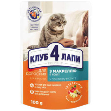 К4Л+ Пауч Корм для котів макрель в соусі 100 г