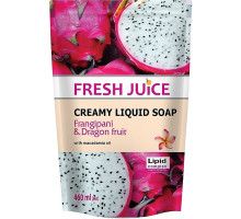 Крем-мило Fresh Juice Frangipani & Dragon fruit (дой-пак) 460 мл