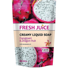 Крем-мило Fresh Juice Frangipani & Dragon fruit (дой-пак) 460 мл