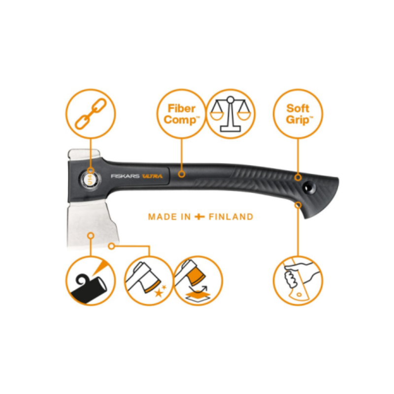 Топор универсальный Fiskars Ultra XU14 1082130