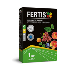 Добриво Fertis NPK 13-10-15+ME  для плодових дерев і винограду 1 кг 