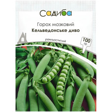 Насіння Горох Кельведонське диво, 100 г, Садиба