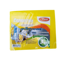 Серветки віскозні 30*36 см Vivat 3 шт