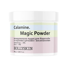 Очищающая пудра для борьбы с черными точками и высыпаниями Hollyskin Calamine Magic Powder 30 г