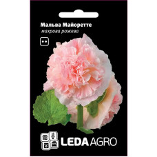 Насіння Мальва Майоретте рожева махрова 0,2 г LedaAgro