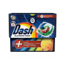 Капсули для прання кольорової білизни Dash Platinum Pods Extra Color 14 шт