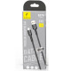 Кабель SkyDolphin S07V TPE High Elastic Line USB - micro USB 2.4A 1 м Black (USB-000598)