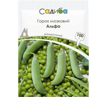 Насіння Горох Альфа 100 г Садиба