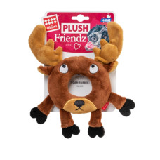 Іграшка для собак Лось з пискавкою GiGwi Plush, текстиль, гума, 19 см
