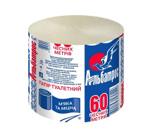 Туалетний папір Альбатрос макулатурний 60 м