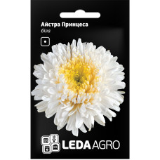 Насіння Айстра біла хризантемоподібна Принцеса 0,2 г LedaAgro