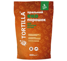 Пральний еко порошок для дитячих речей Tortilla (дой-пак) 400 г
