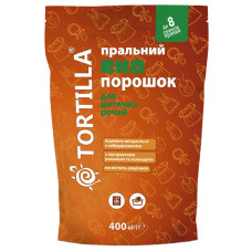 Стиральный эко порошок для детских вещей Tortilla (дой-пак) 400 г