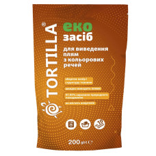 Еко засіб для виведення плям з кольорових речей Tortilla 200 г