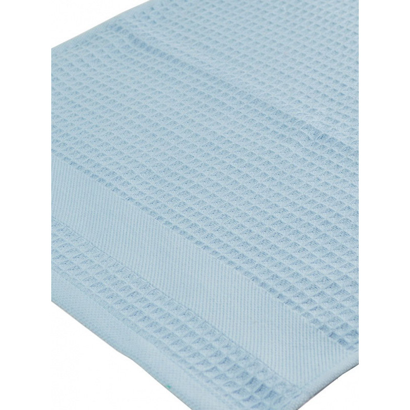 Рушник вафельний з бордюром GM Textile блакитний 40*70 см