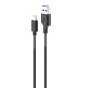 Кабель SkyDolphin S27V Spring Anti-Brake USB - micro USB 2.4A 1 м Black (USB-000613)