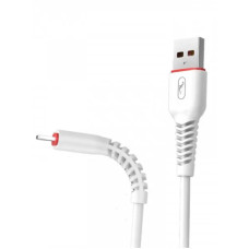 Кабель SkyDolphin S54V Soft USB - micro USB 2.4A 1 м White (USB-000433)