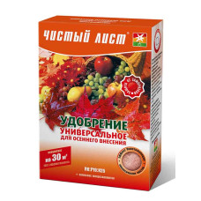 Удобрение кристалл осеннее 300 г Чистый Лист