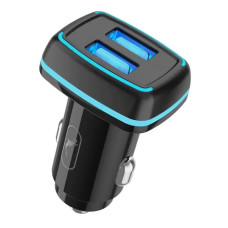 Автомобільний зарядний пристрій Sky Dolphin SZ18 2 USB 3.4A 15W Black (AZP-000098)