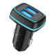 Автомобільний зарядний пристрій Sky Dolphin SZ18 2 USB 3.4A 15W Black (AZP-000098)