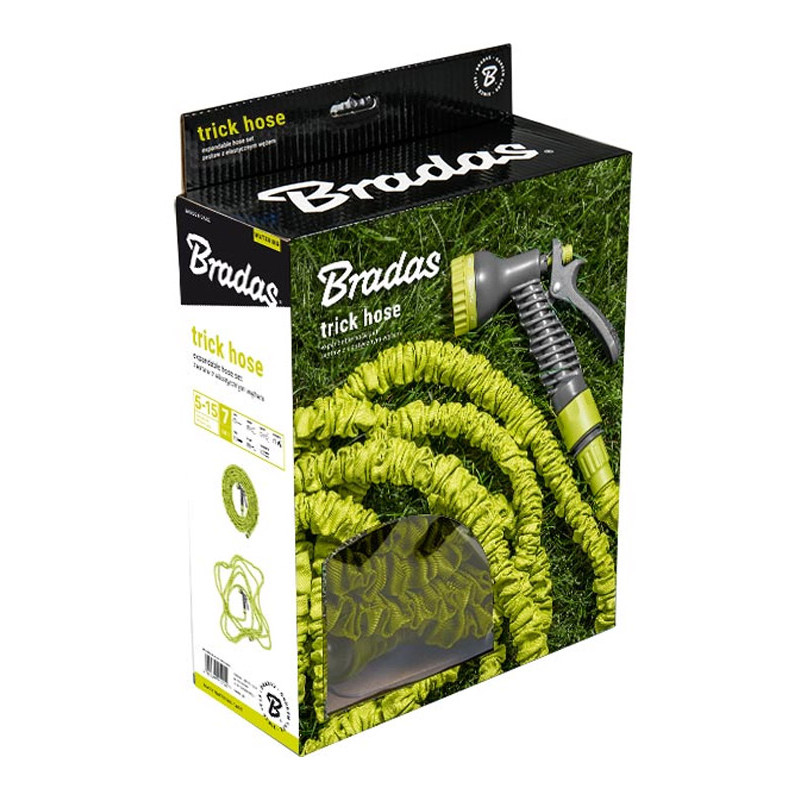 Растягивающийcя шланг салатовый TRICK HOSE 5-15 м WTH515GR