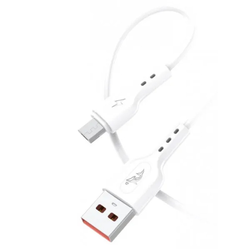 Кабель SkyDolphin S66V USB - micro USB 2.4A 1 м White