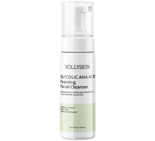 Очищувальна пінка для вмивання з гліколевою кислотою Hollyskin Glycolic AHA Acid Foaming Facial Cleanser 150 мл