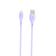 Кабель SkyDolphin S22L Soft Silicone USB - Lightning 2.4A 1 м Violet (USB-000600)