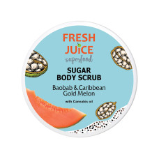 Скраб для тіла цукровий Fresh Juice Baobab & Caribbean gold melon 225 мл