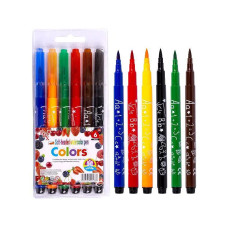 Набір фломастерів-пензликів Colors 6 кольорів