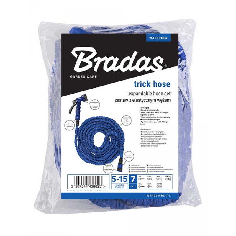 Растягивающийcя шланг синий TRICK HOSE 15-45 м WTH1545BL-T-L