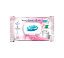 Вологий туалетний папір із клапаном Smile Sensitive 44 шт