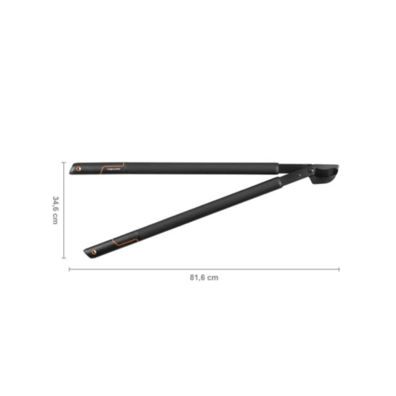 Сучкорез большой плоскостной Fiskars с загнутыми лезвиями SingleStep (L) L38 (1001426)