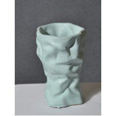 Декоративное кашпо мятное Fold cup
