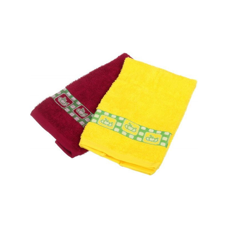 Набір кухонних махрових рушників 2 шт GM Textile 30x50 см
