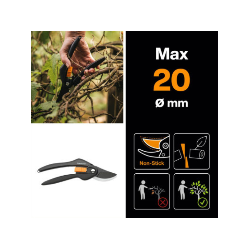 Секатор площинний Fiskars Single Step P26 111260 (1000567)
