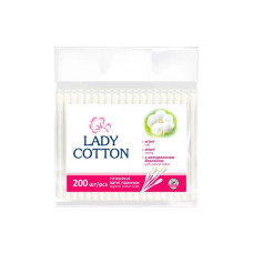 Ватные палочки Lady Cotton (пакет) 200 шт