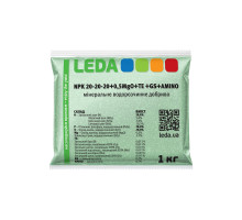 Добриво Leda NPK 20-20-20 +0,5MgO+ТЕ+GS+AMINO 1 кг