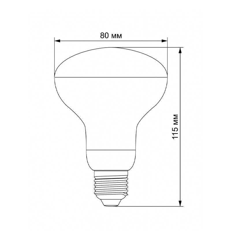 Фітолампа LED VIDEX Filament R80FF 09W E27 1200K