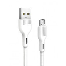 Кабель SkyDolphin S03V Frost Line USB - micro USB 3A 1 м White (USB-000421)