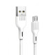 Кабель SkyDolphin S03V Frost Line USB - micro USB 3A 1 м White (USB-000421)