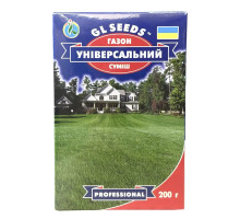Насіння Трави газонної Універсальний газон 200 г GL Seeds