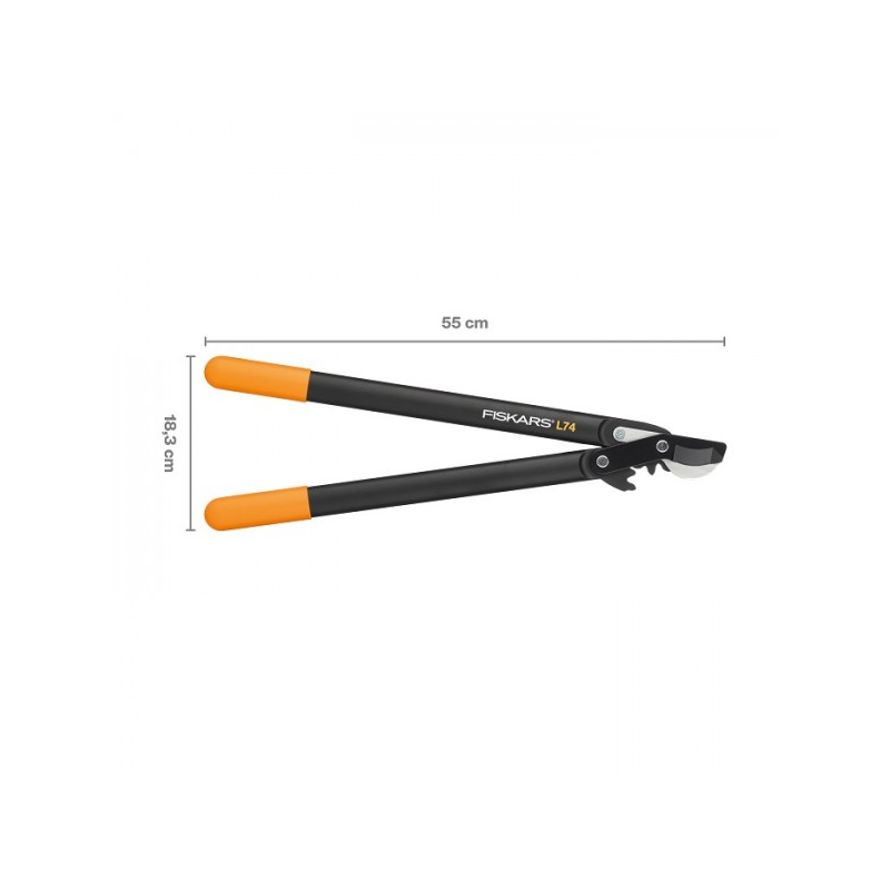 Сучкорез плоскостной Fiskars с загнутыми лезвиями (M) L74 (1000582)