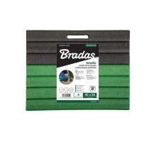 Коврик (подкладка) под колени Bradas 40x30x4 см черно-зеленый