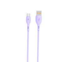 Кабель SkyDolphin S22T Soft Silicone USB - USB Type-C 2.4A 1 м Violet (USB-000603)